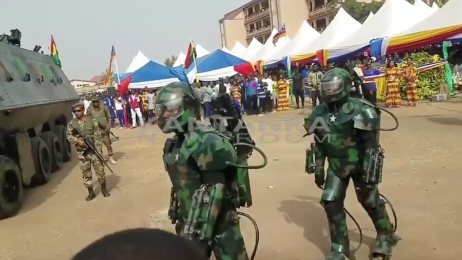 Ghanas Military Unveils New Halo Like Military Suits Must See