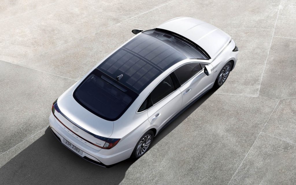 Hyundai's New Sonata Hybrid with Solar Roof