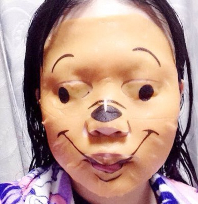 This is a cute Winnie the Pooh Face Mask, in case you wanted to know.  No masks allowed.