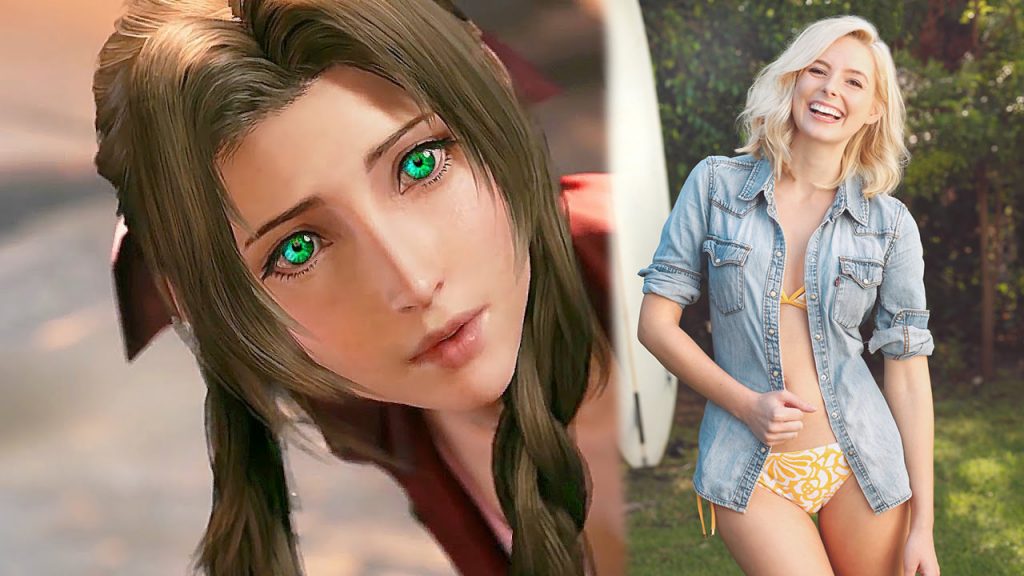 Briana White voices Aeris in the FF7 Remake for the English audiences.