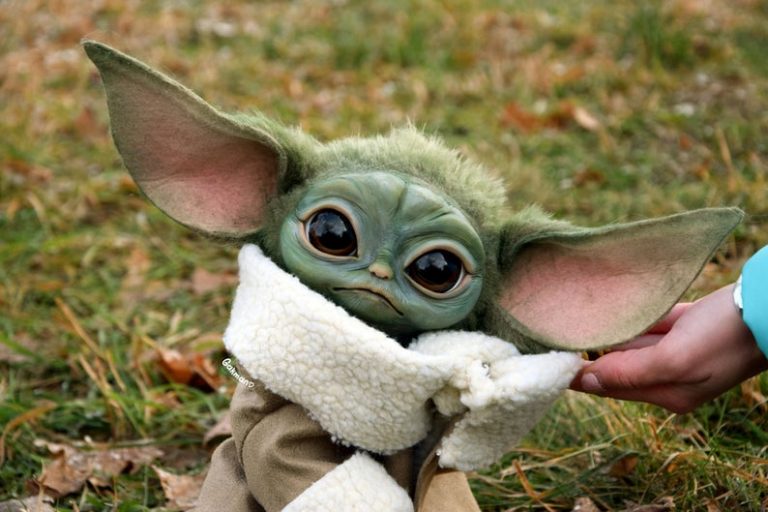 real life yoda doll