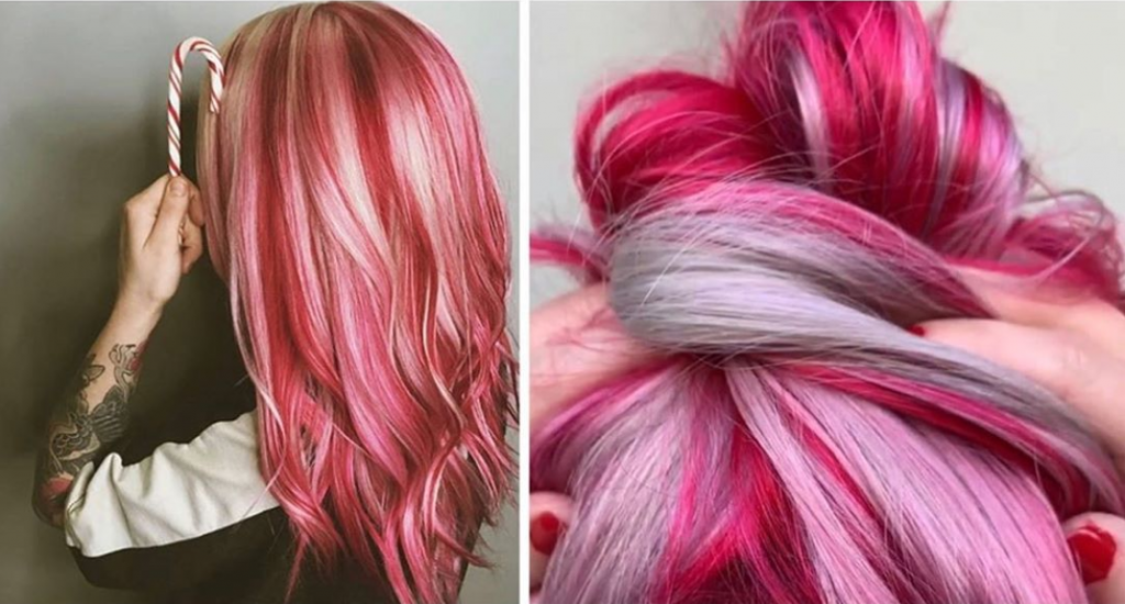Candy Cane Hair is Here And We're Totally In Love