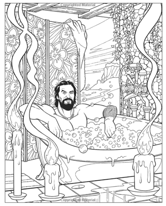 Download Here S A Jason Momoa Coloring Book To Ease Your Stress