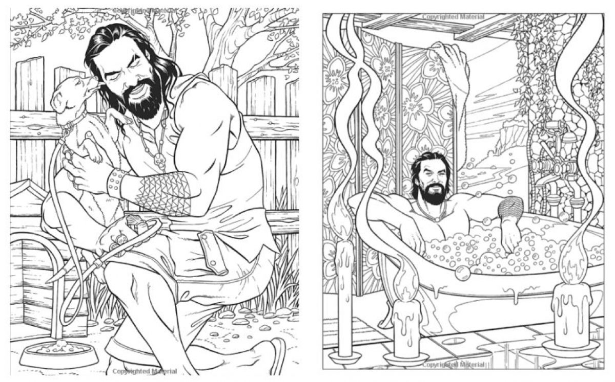 Download Here S A Jason Momoa Coloring Book To Ease Your Stress