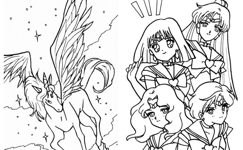 Download Here S The Best Website For Sailor Moon Coloring Book Pages
