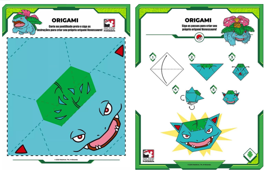 Printable Pokemon Origami Printable World Holiday