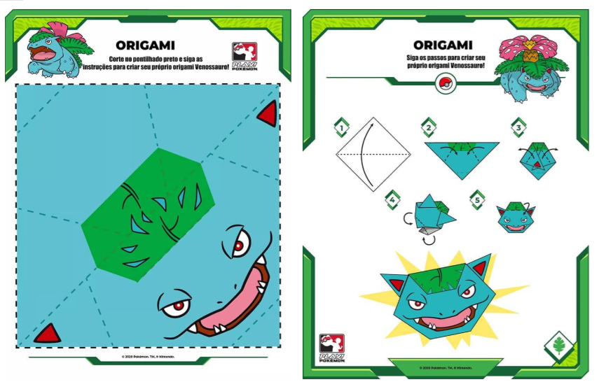 Pokemon Origami Printable Printable Word Searches