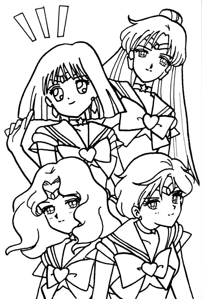 Download Here's the Best Website for Sailor Moon Coloring Book Pages