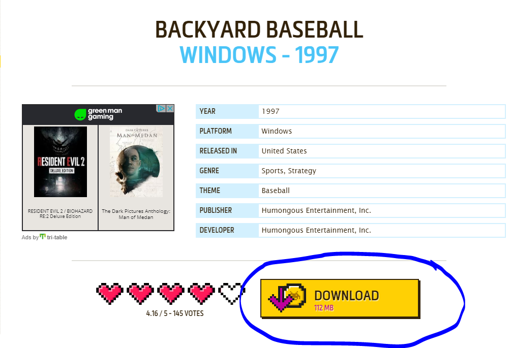 backyard baseball emulator mac download