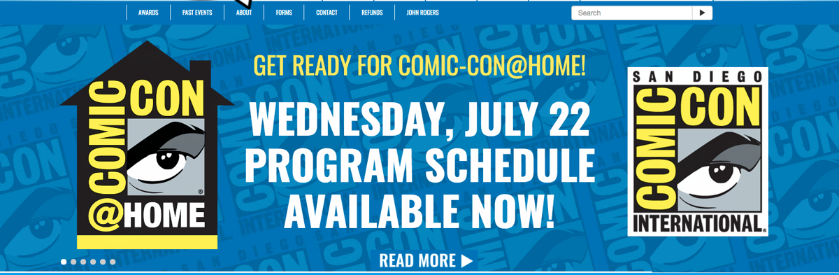 SDCC 2020 [At Home] Schedule for Wednesday Released