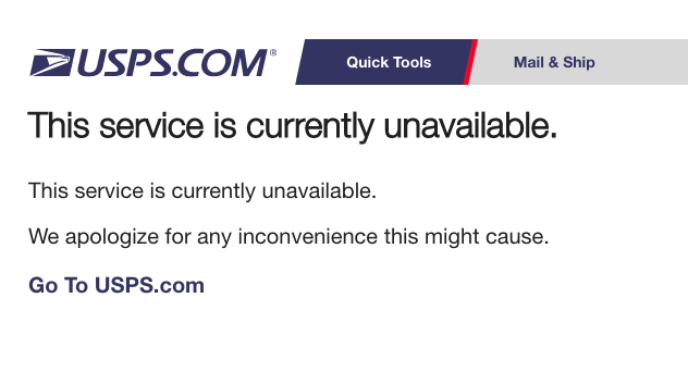 USPS Website No Longer Tracking Packages- Glitch, or Something Else?