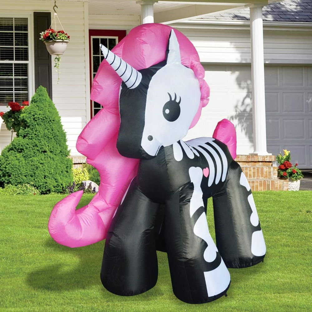 Inflatable Skeleton Unicorn Perfect for Halloween, Especially if You ...