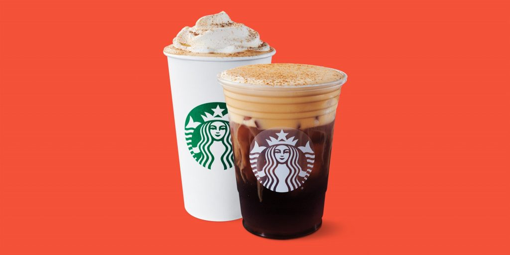 Starbuck's Pumpkin Spice drinks