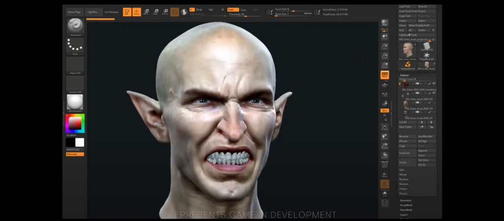 Angry face Solas