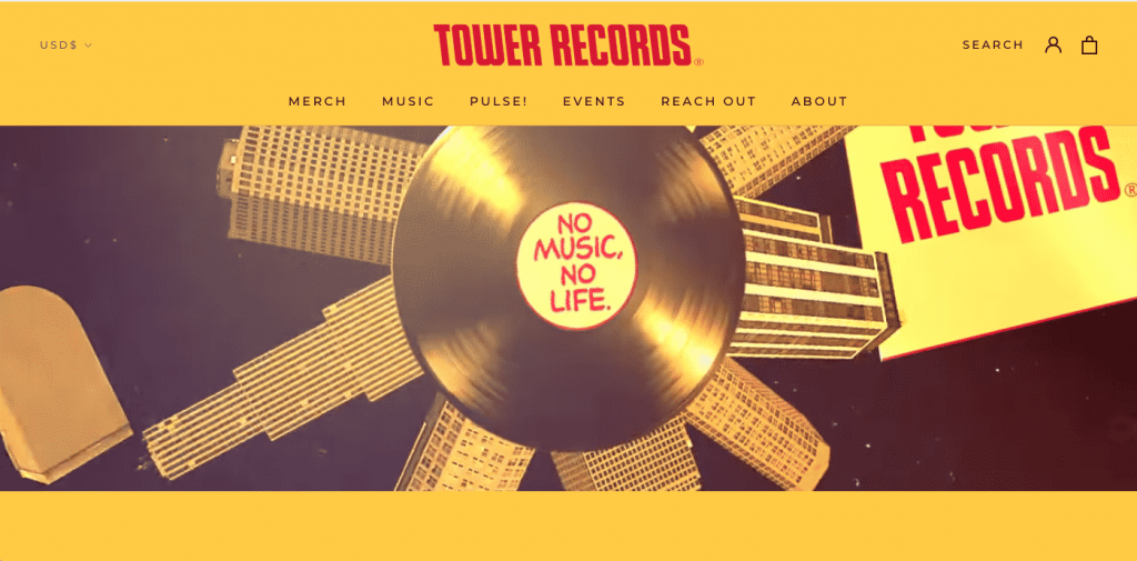 tower records artists