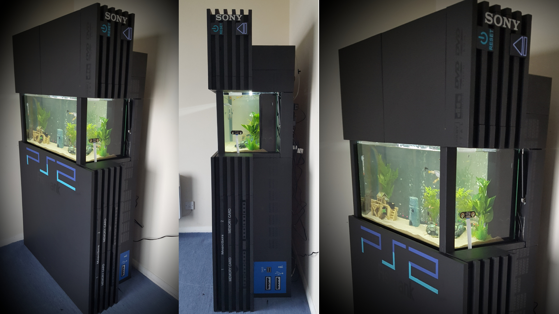 Check Out This Custom PS2 Fish Tank Cabinet!
