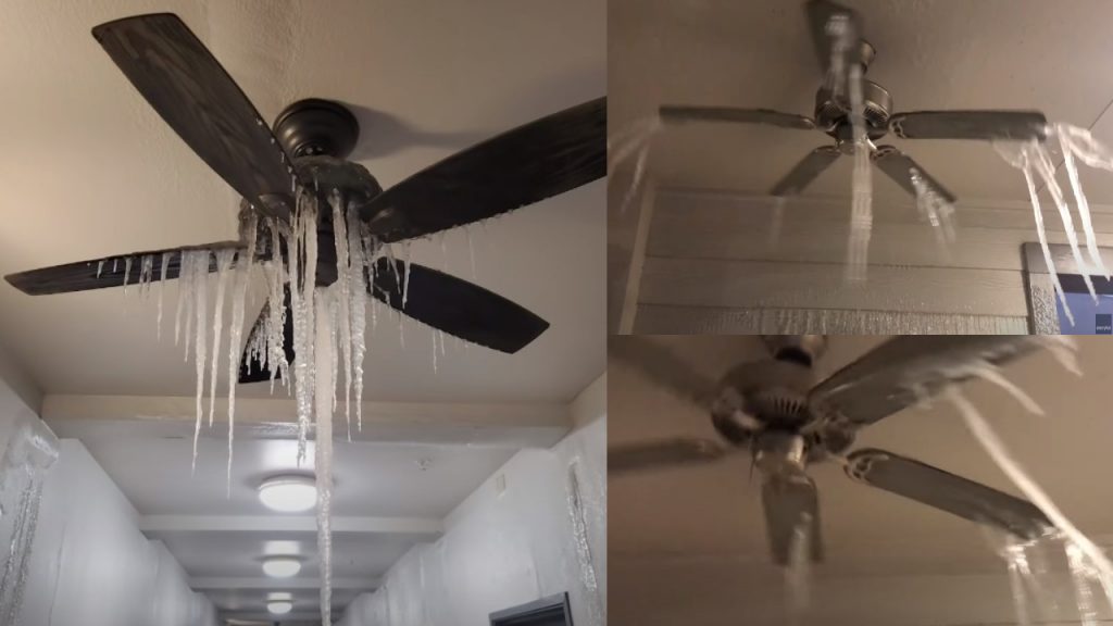 Icicles Form On Ceiling Fans Due To, Texas Ceiling Fans