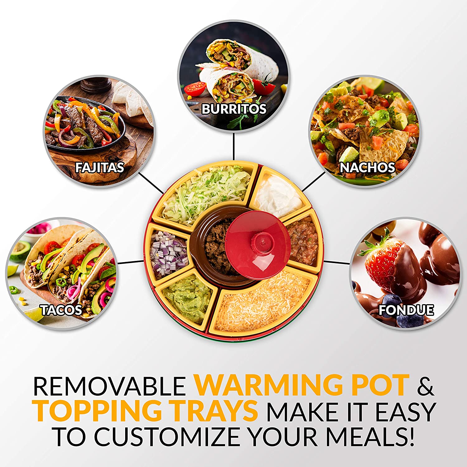 Heated Taco Lazy Susan is the Greatest Serving Apparatus