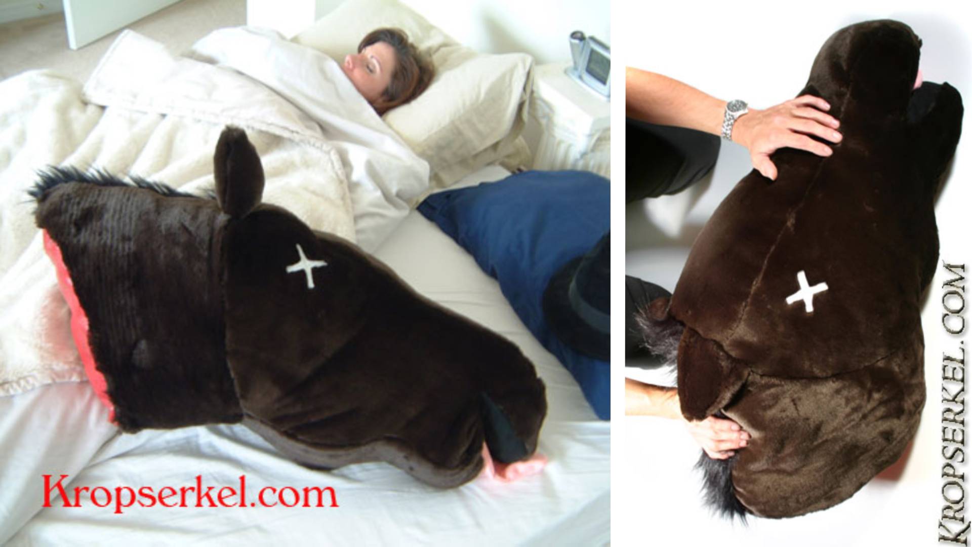 Severed Horse Head Pillow