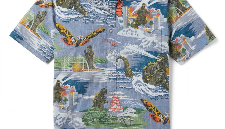 hawaiian godzilla shirt