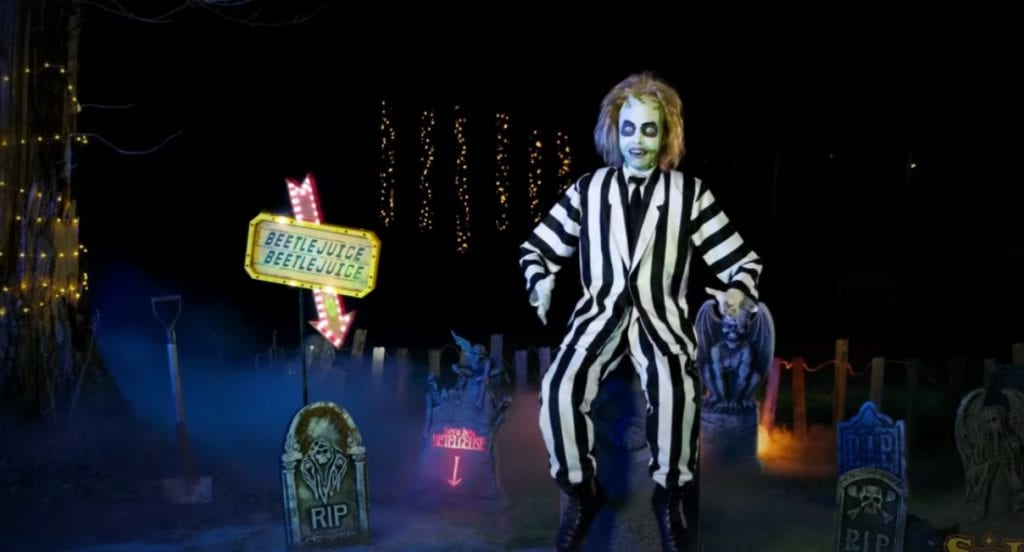 Spirit Halloween Announces 5.8 ft Talking Beetlejuice Animatronic!