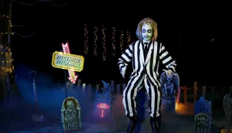 Spirit Halloween Announces 5.8 Ft Talking Beetlejuice Animatronic!