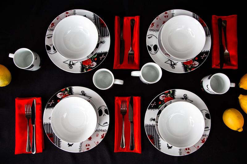 nightmare before christmas plates and bowls