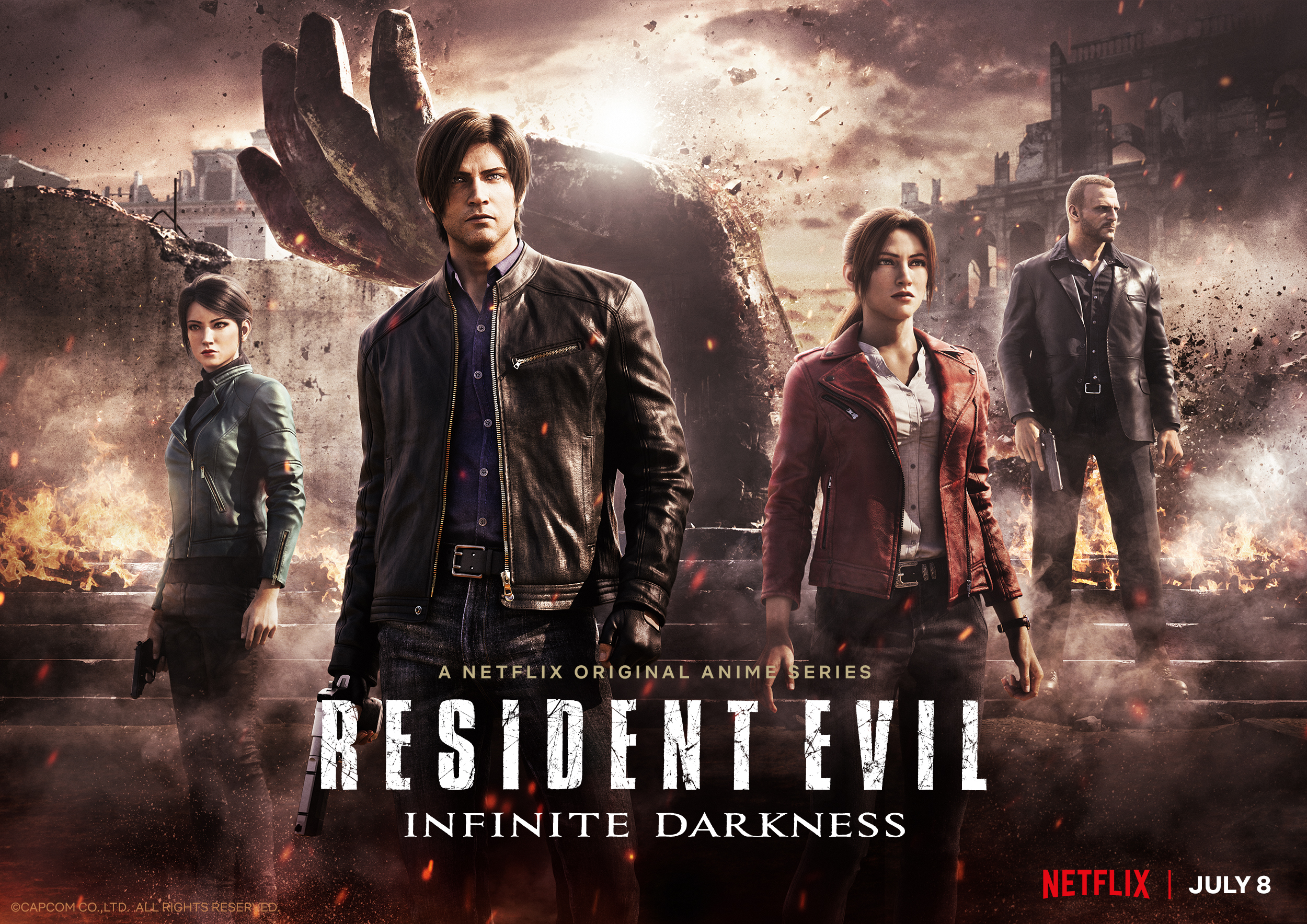 Resident Evil Infinite Darkness Anime Series Hit Netflix Today