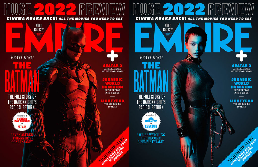 Empire Magazine Zoë Kravitz, Robert Pattinson as Catwoman, Batman