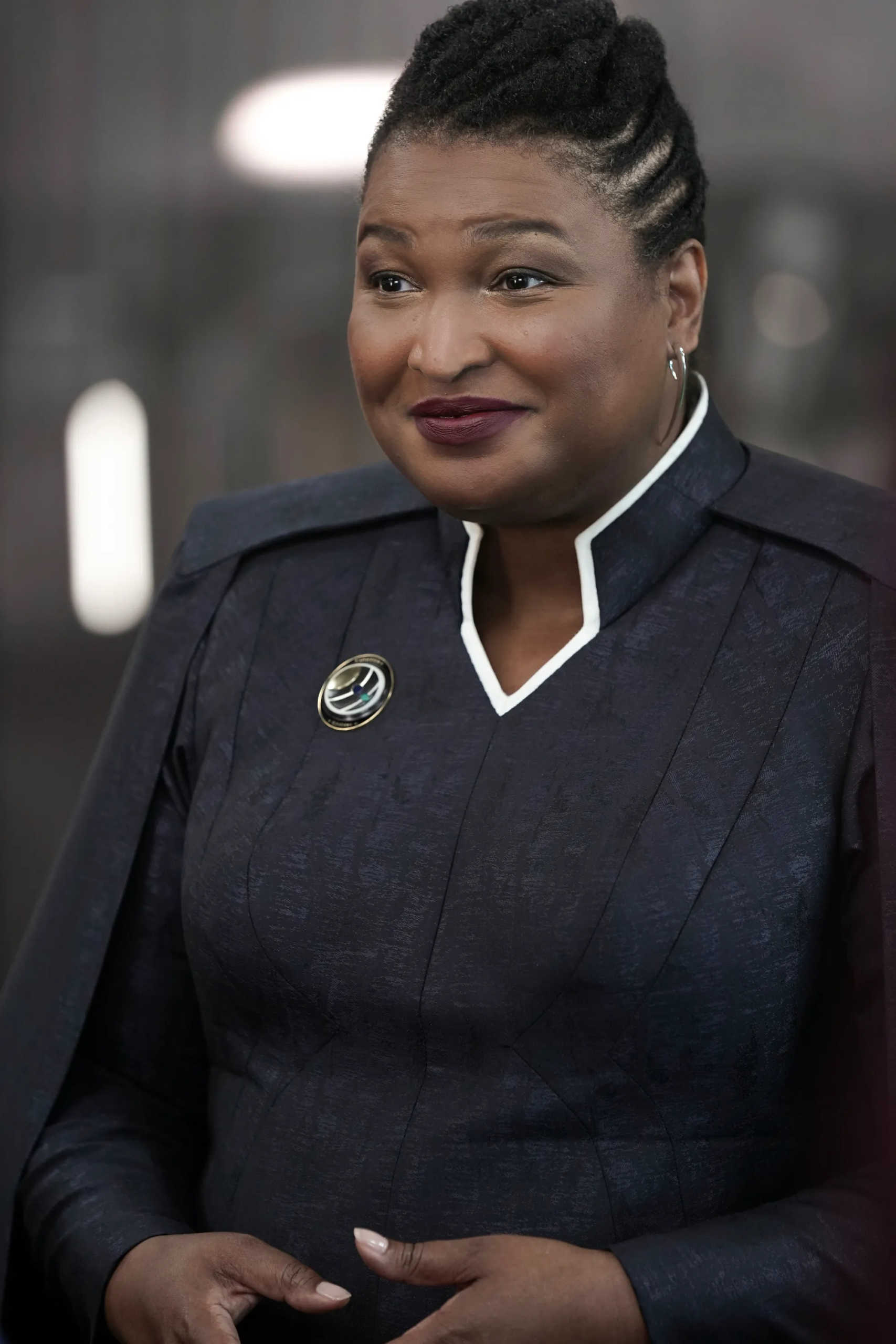 Stacey Abrams was President of United Earth on "Star Trek Discovery"