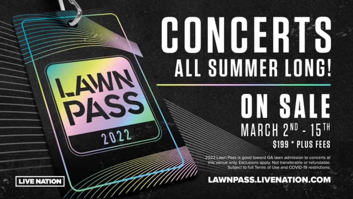 Live Nation's Lawn Pass Offers Unlimited Concerts for Select Venues