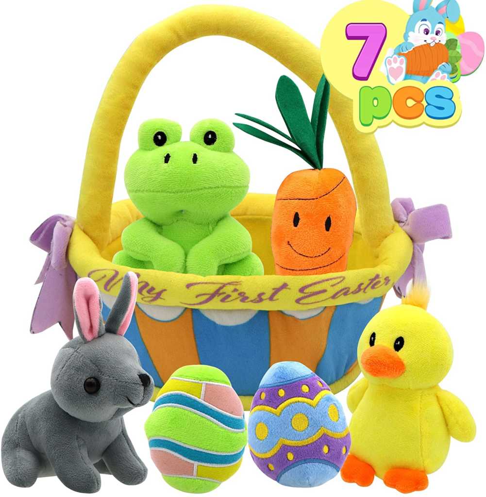 7-pc My First Easter Basket with Plushies