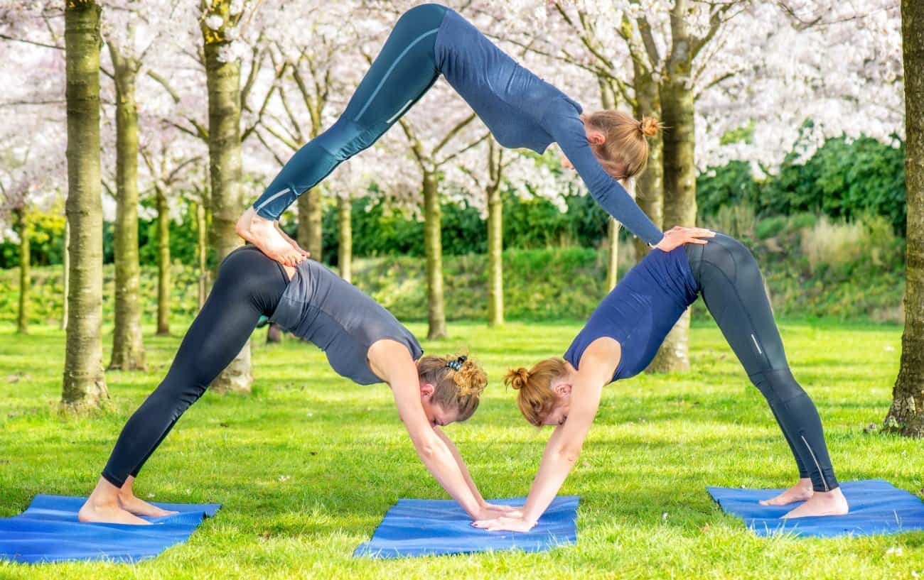 3 People Yoga Poses  6 Fun Yoga Challenges For A Yogi Trio 2 1 Yogajala Client Provided 