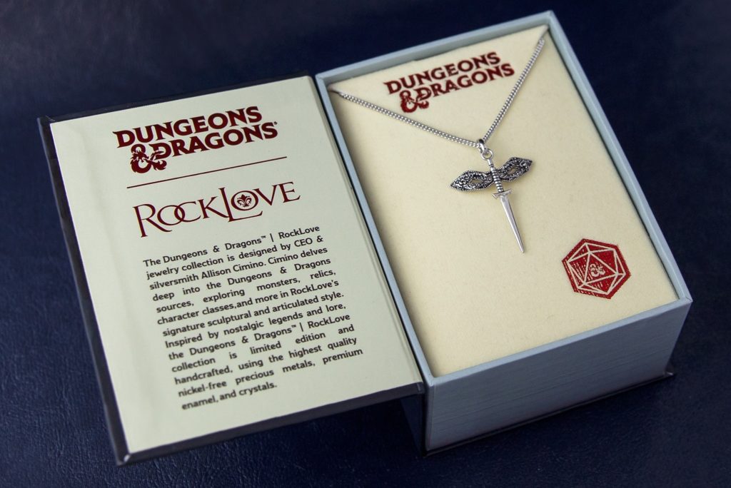 Dungeons & Dragons X RockLove Jewelry Rogue Dagger Necklace