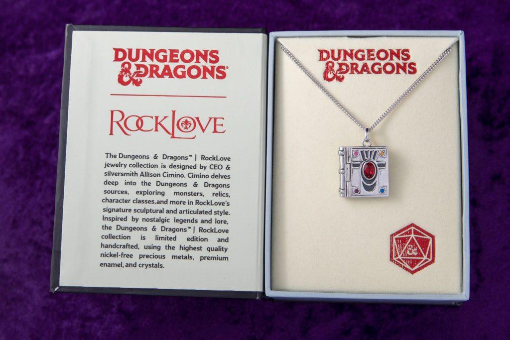 Dungeons & Dragons X RockLove Jewelry Wizard Spell Book Necklace