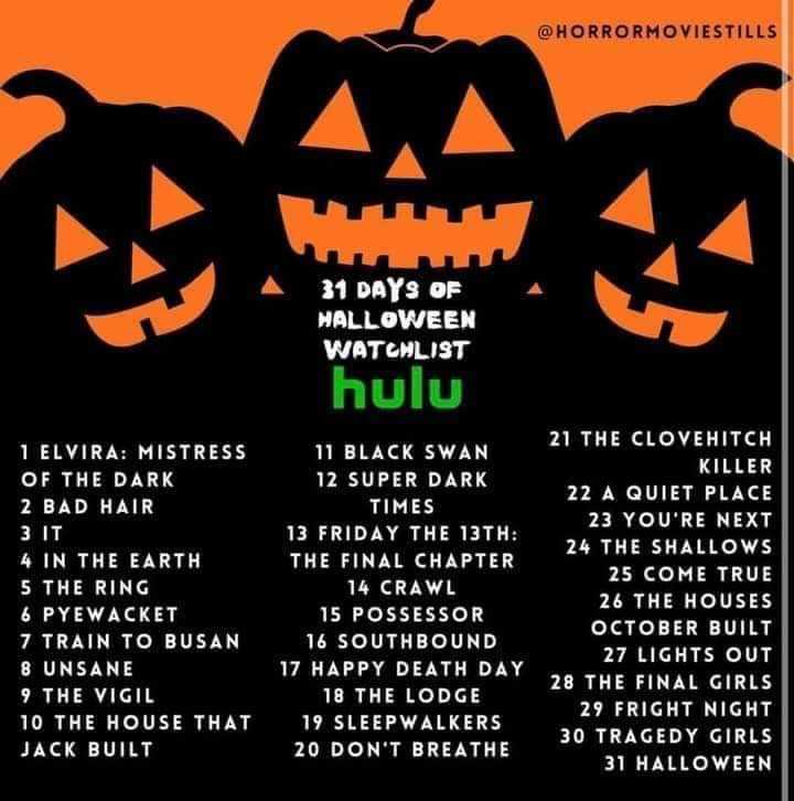 31 Days of Halloween Hulu
