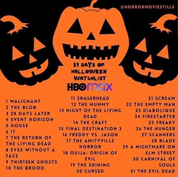 31 Days of Halloween HBO Max