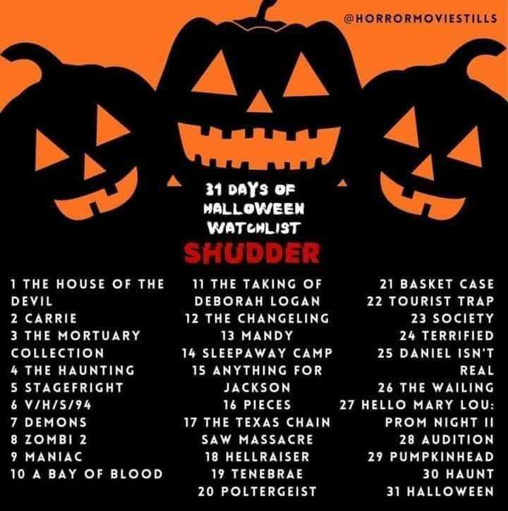 31 Days of Halloween Shudder