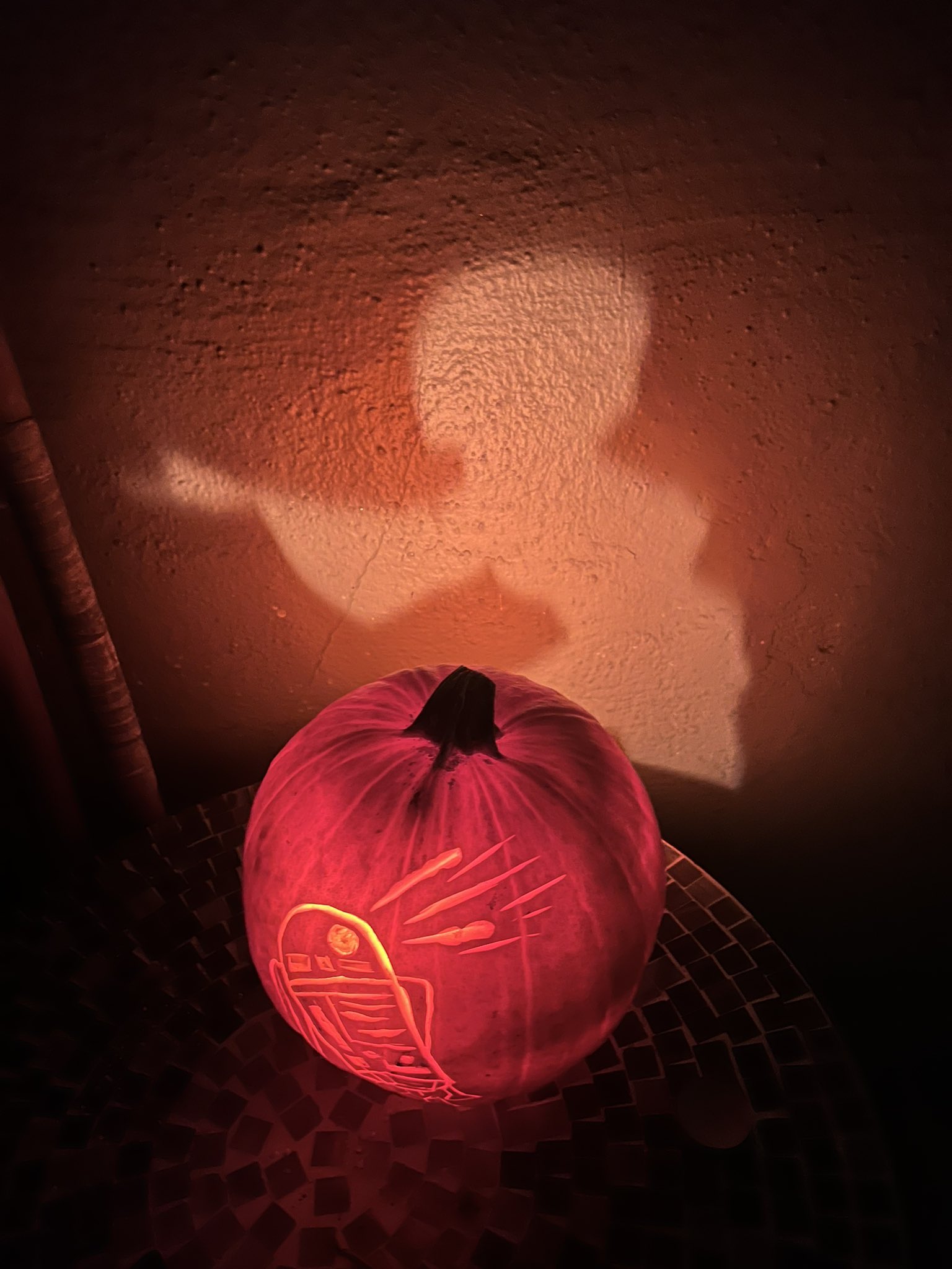 Incredible "Star Wars" Silhouette Pumpkin Carving Gives Us Hope