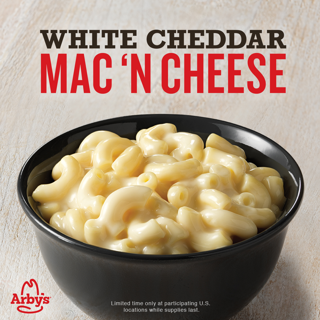 Arby's Bringing Back Their White Cheddar Mac 'N Cheese!