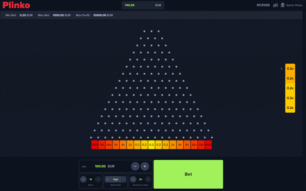 plinko game casino