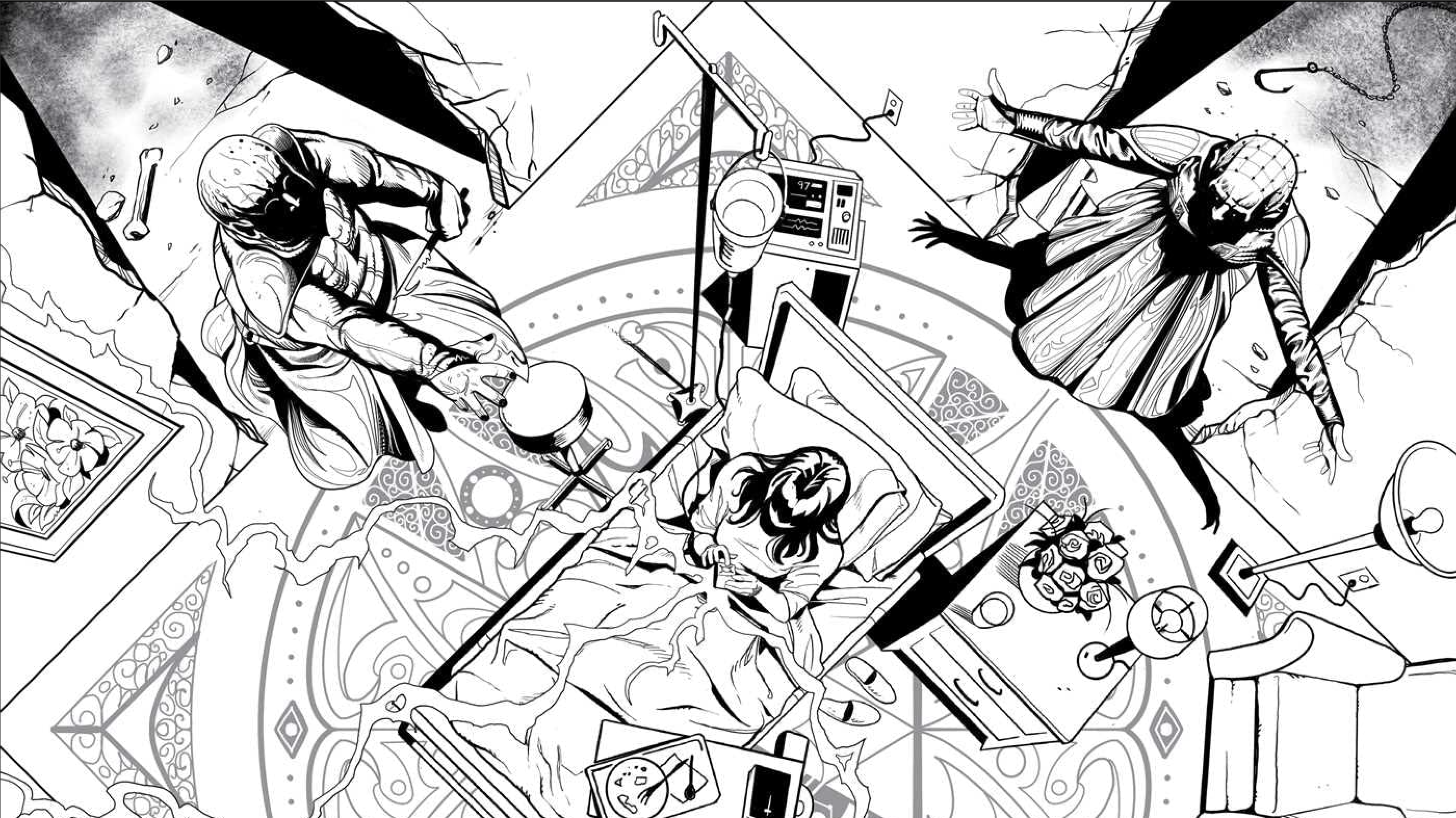 Horror Coloring Book Will Have Your Colored Pencils Quaking