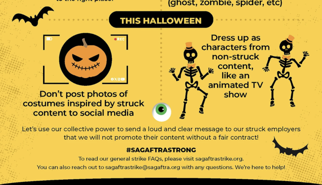 SAGAFTRA Releases Strict Halloween Costume Guidelines