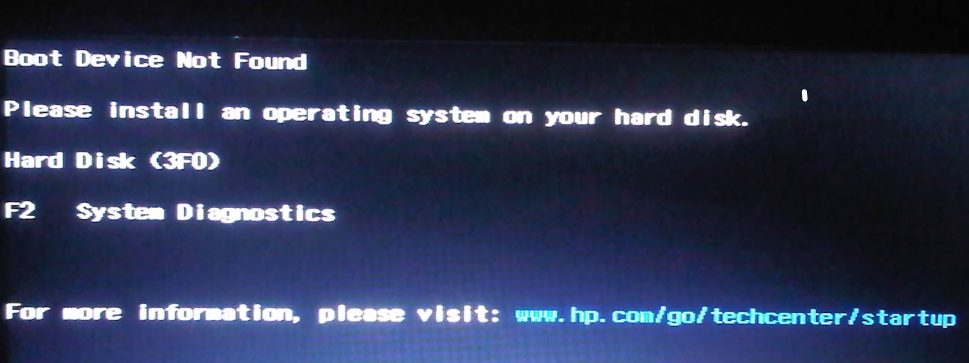 Boot Device Not Found Hard Disk 3F0 Error: What is it and How to Fix?