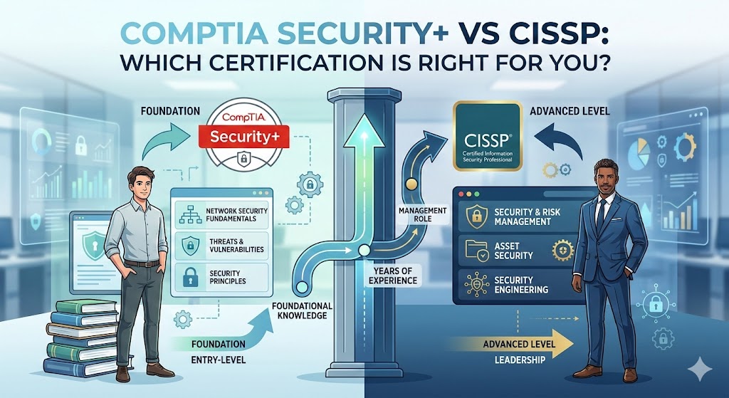 CompTIA Security+ vs CISSP: Which Certification Is Right for You?