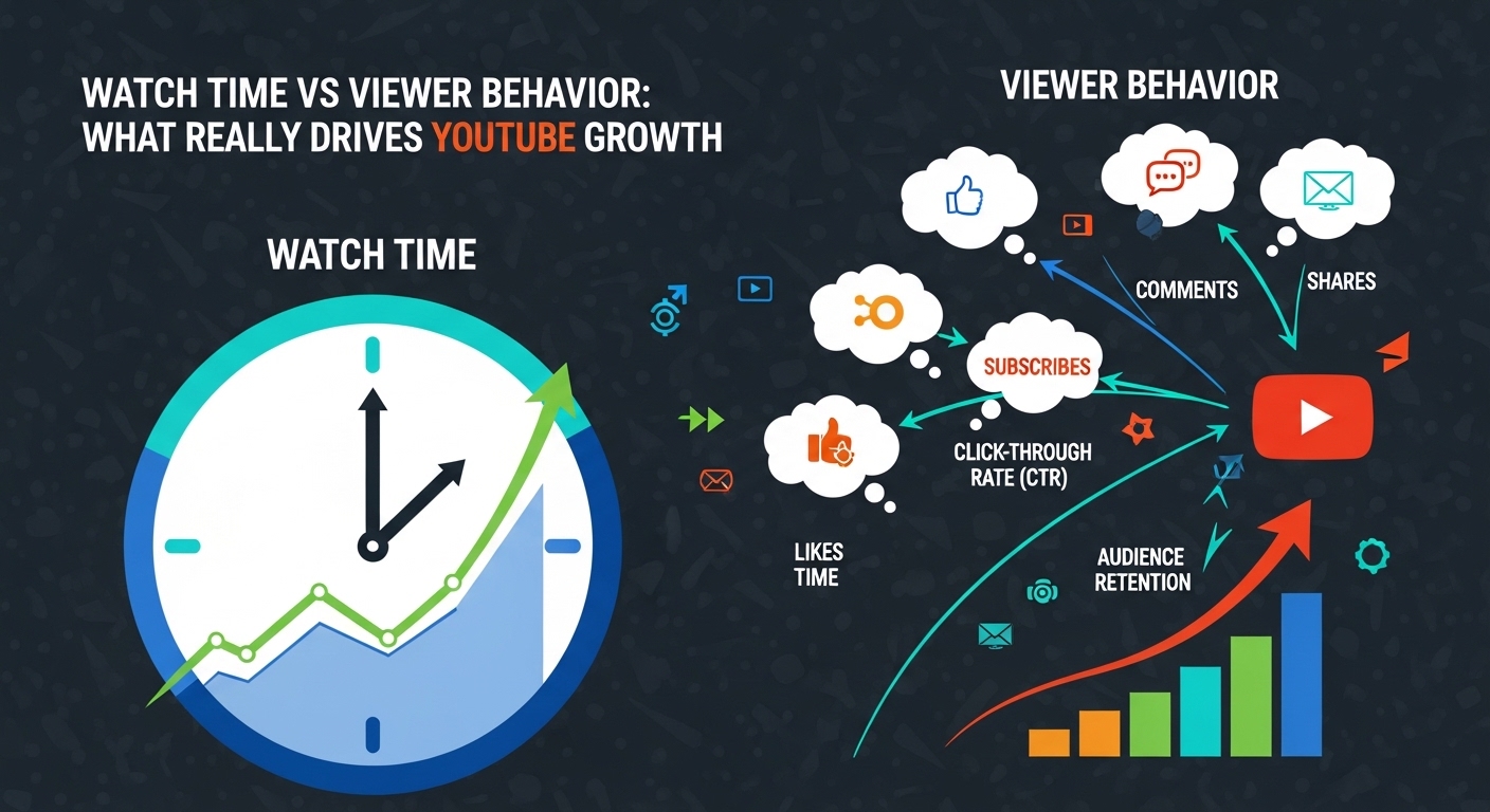 Watch Time vs Viewer Behavior: What Really Drives YouTube Growth