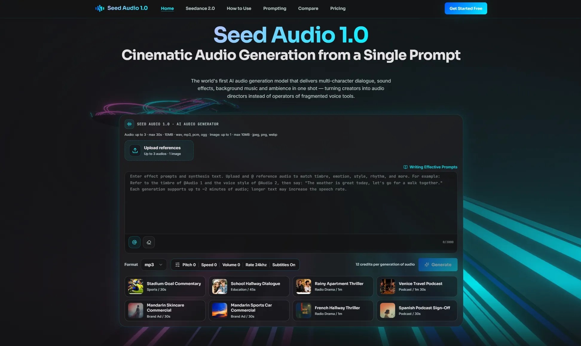 ByteDance Seed Audio 1.0 launches multimodal audio scene generation for creators