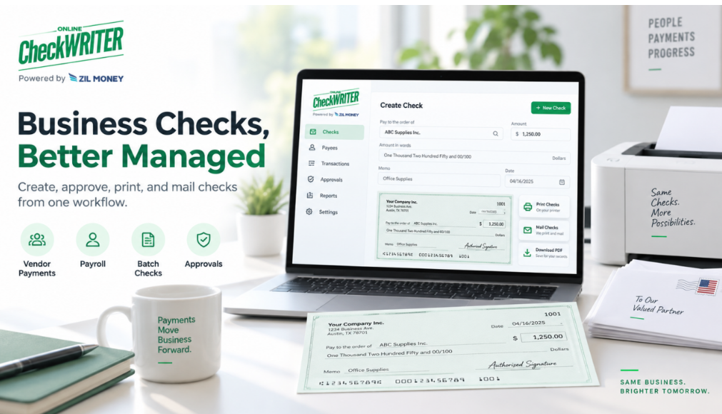 OnlineCheckWriter.com Brings Approvals, Batch Printing