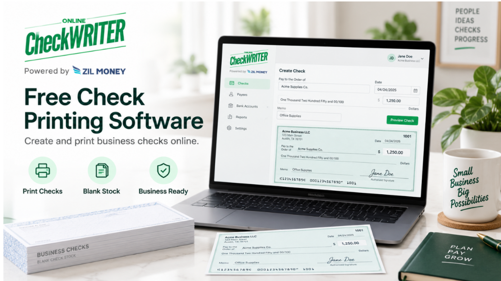OnlineCheckWriter.com Offers Browser-Based Check Printing