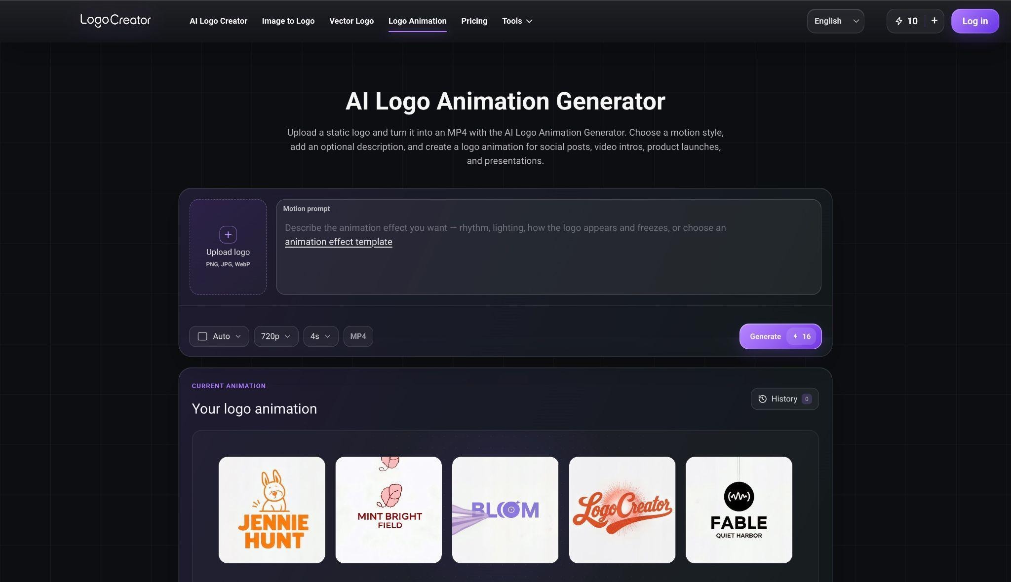 Motion Tokens Matter Logo Animation Moves From Experiment